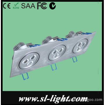Adjustable 9w  three heads grille LED downlight